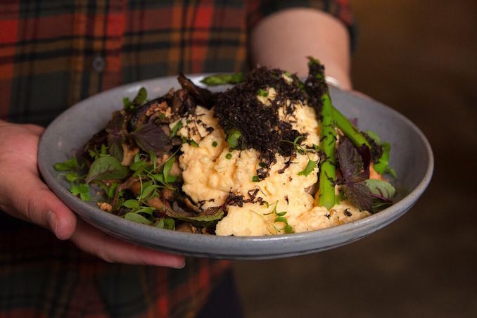 Three Williams Asparagus & mushroom bruschetta with scrambled eggs_preview