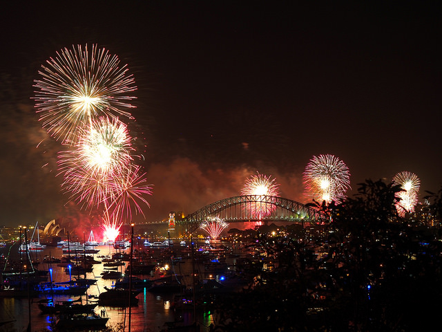 Sydney Harbour fireworks New Years Eve