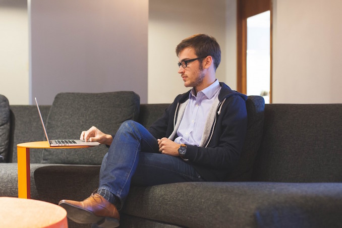 Entrepreneur business man couch