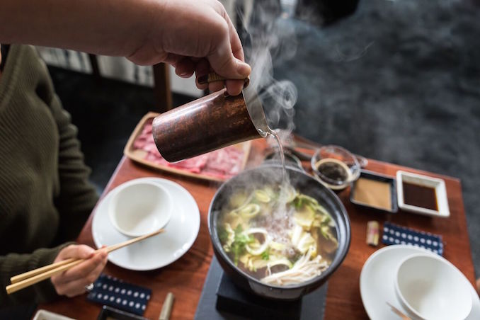 Japanese hot pot broth