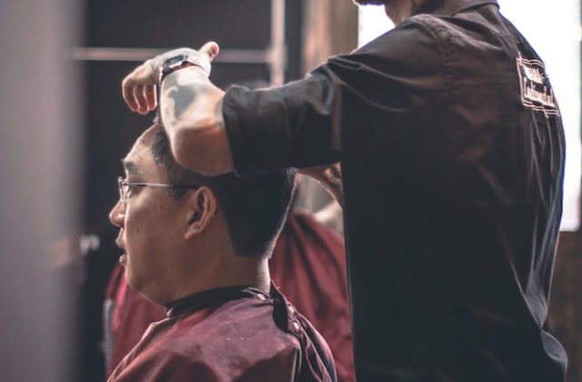 Man hair salon barber