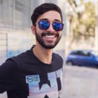 Man happy smiling sunglasses