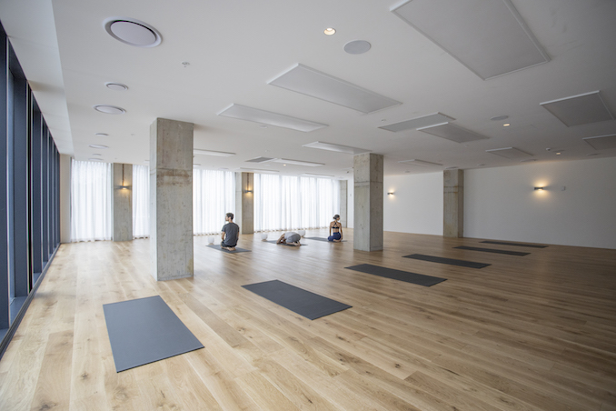Fresh empty yoga studio