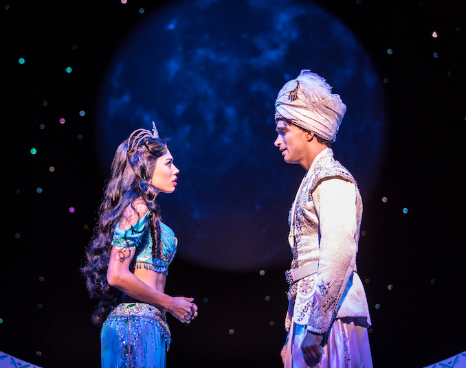 Aladdin Prince Edward Theatre Matthew Croke Aladdin Jade Ewen Jasmine Photographer Johan Persson. © Disney 2