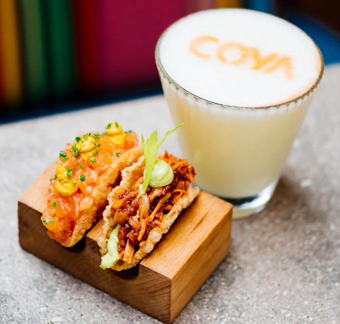 Coya taco cocktail