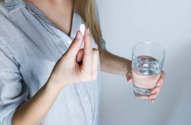 Medicine pill water