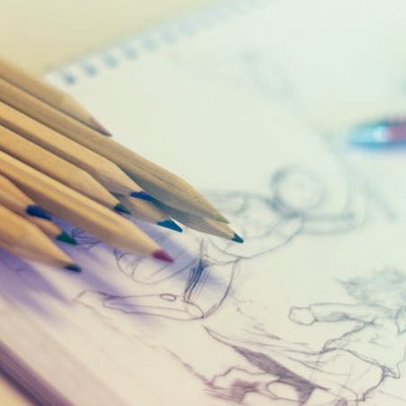 Sketching drawing pencils