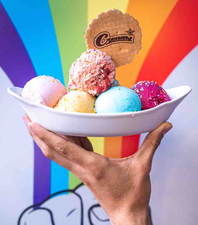 Rainbow gelato Creams