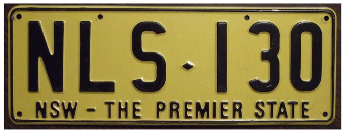 nsw number plate