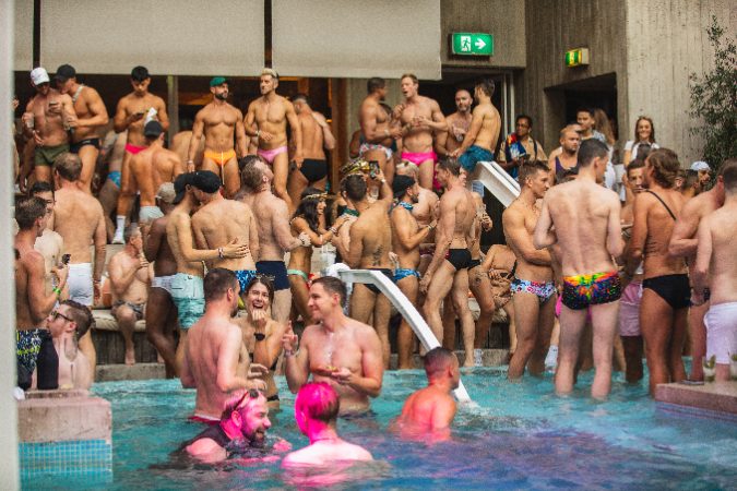 Pool gay men Sydney Mardi Gras