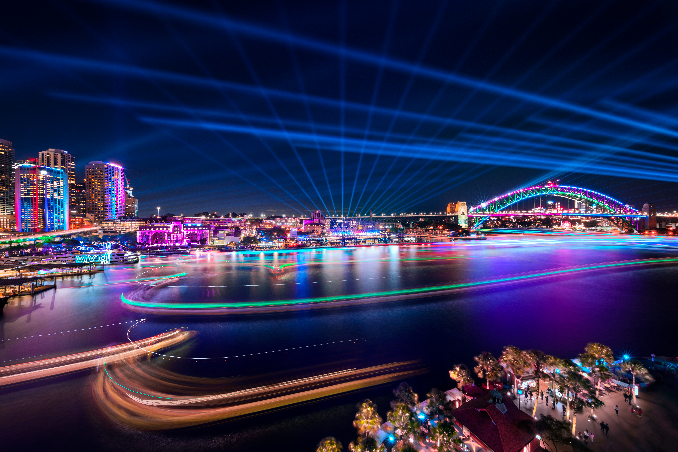 Vivid Sydney Harbour light show