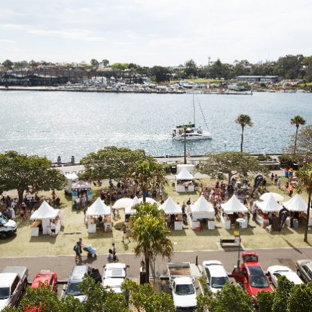 Food festival Sydney tents harbour