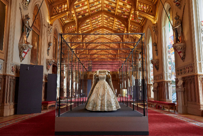 Windsor Castle coronation dress