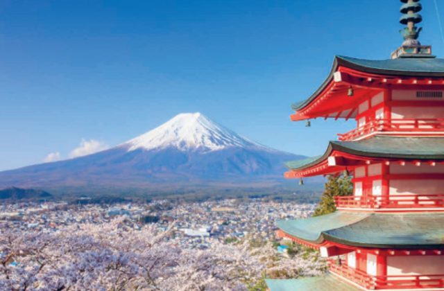 Japan Mount Fuji Pagoda