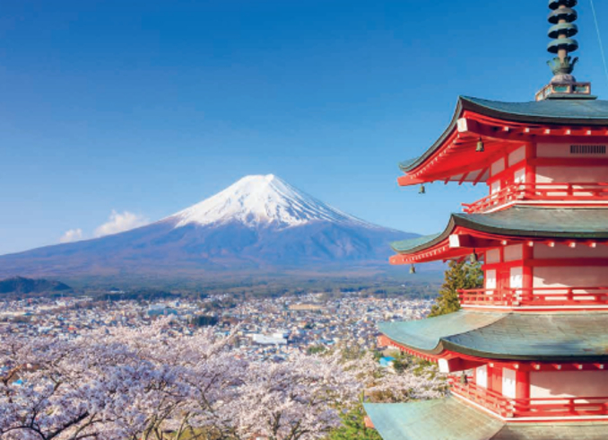 Japan Mount Fuji Pagoda