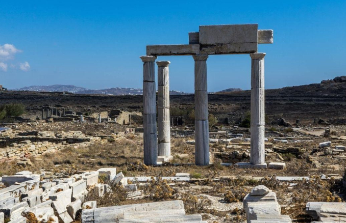 Mykonos Greece ruins