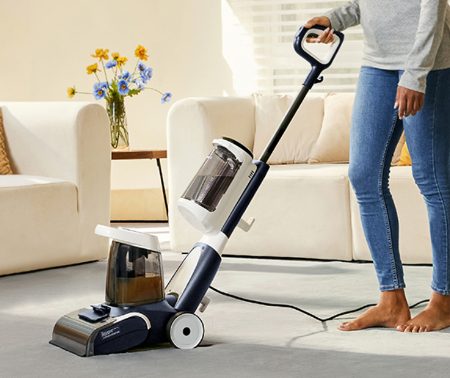 Woman vacuum