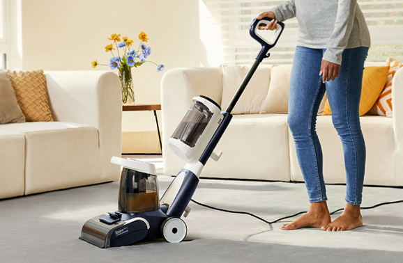 Woman vacuum