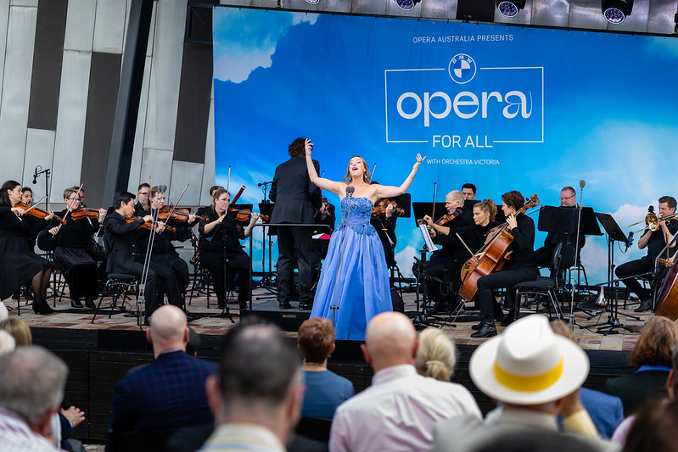 Melbourne woman opera singers dress orchestra 1