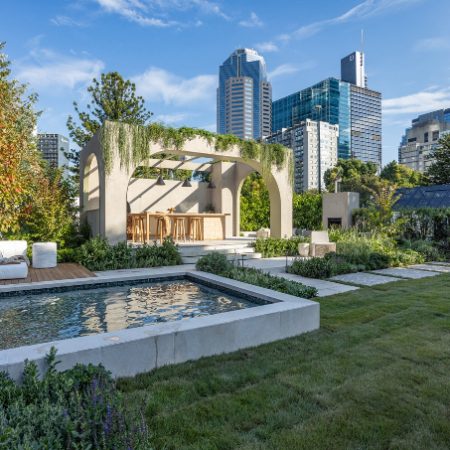 Melbourne flower garden pool city