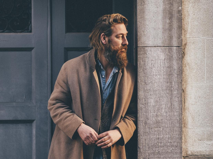 Beard man coat long hair