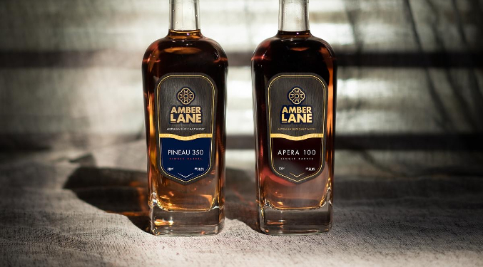 Amber lane whiskey bottles