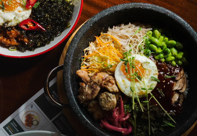 Korean food japchae