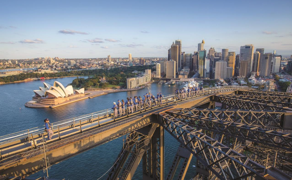 Sydney Harbour Bridge sunshine afternoon