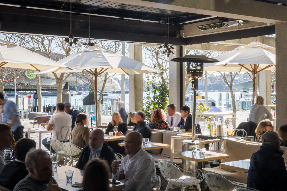 Barangaroo people table restaurant dining